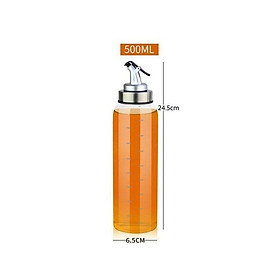 Mua Chai Lọ Bình Đựng Dầu Ăn Thủy Tinh 160ML đến 500ML Vòi Rót Bấm Tay Chia Vạch Trong Nhà Bếp