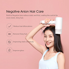 Máy sấy tóc Xiaomi Youpin Anion CMJ02LXW 1600W, Máy sấy ion âm sấy nhanh Động cơ 18000 vòng / phút ,trọng lượng nhẹ