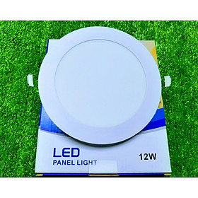 Đèn Led Âm Trần Tròn 12W Ánh Sáng Trắng/Vàng Siêu Mỏng Lỗ Khoét Trần 15cm