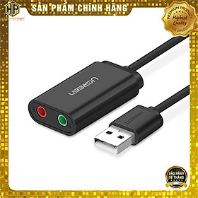 Mua Cáp USB Sound Ugreen 40964 chuẩn 3.5mm có Volume control chính hãng - Hàng Chính Hãng