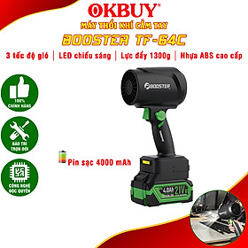 Máy thổi bụi cầm tay pin sạc công suất lớn Booster Boluojun TF-64C