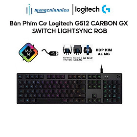 Mua Bàn Phím Cơ Logitech G512 CARBON GX CLICKY SWITCH LIGHTSYNC RGB Hàng chính hãng