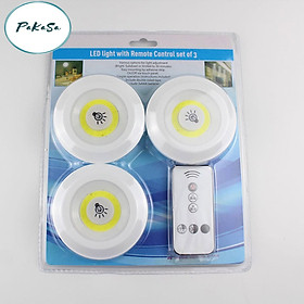 Combo 3 Đèn LED Gắn Tủ , Trang Trí Tủ Phòng Ngủ , Phòng Khách Có Chức Năng Hẹn Giờ - Hàng Chính Hãng