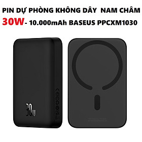Mua  30W - 10K   Pin dự phòng mini thích hợp sạc không dây nam châm sạc nhanh PD 30W Baseus PPCXM1030 _ Hàng chính hãng