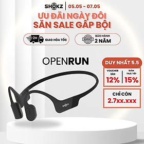 Tai Nghe Bluetooth Thể Thao Truyền Âm Thanh Qua Xương SHOKZ OPEN RUN S803 - Hàng chính hãng - màu đen