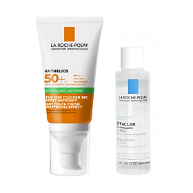 Bộ chống nắng kiểm soát dầu La Roche-Posay Anthelios XL Dry Touch 50ml & Nước tẩy trang 50ml