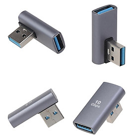 Bộ Chuyển Đổi USB Sang USB 90 Độ Góc Phải USB 3.0 Nam Sang USB Nữ Cho Laptop