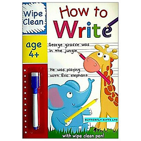 [Download Sách] Wipe Clean How To Write - Book With Pen Age 4+