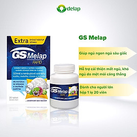 Viên uống GS Melap Rapid- Cải thiện triệu chứng mất ngủ, giảm căng thẳng, tăng khả năng tập trung