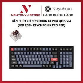 Mua Bàn phím cơ không dây Keychron K4 Pro QMK/VIA (Led RGB - Hotswap) - Hàng Chính Hãng