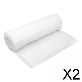 2xChristmas Snow Roll Snow Blanket Snow Mat for Indoor Village Decorations 120cmx33cm