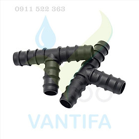 Tê chia ống LDPE 20mm tưới nhỏ giọt, phun mưa VANTIFA