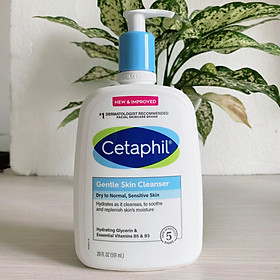 Hình ảnh Sữa Rửa Mặt Cetaphil Gentle Skin Cleanser 591 ML nhập Costco USA