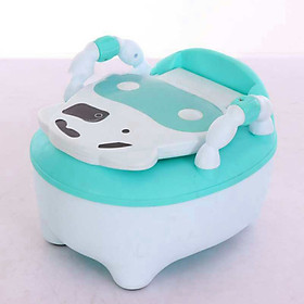 Mua Bô vệ sinh hình thú cho bé có tựa lưng và tay nắm - bô ngồi vệ sinh cho bé trai  gái hình heo Peppa