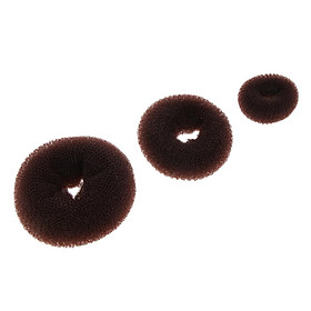 3 Size Hair Styling Donut Bun Maker Ring Style Bun Scrunchy Sock Poof Bump