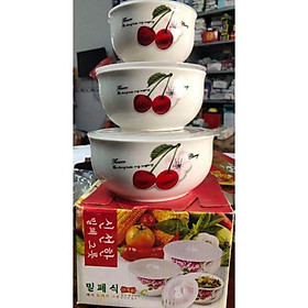 Mua Bộ 3 thố sứ có nắp hút chân không