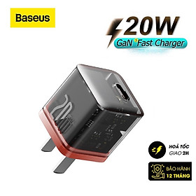 Củ Sạc Nhanh Cho IPhone 20W Baseus GaN5 Fast Charger - Công Nghệ Power Delivery 3.0 QC 3.0 - Tích Hợp Chip Thông Minh - Công Nghệ Kiểm Soát Nhiệt Độ BCT - Hàng Chính H