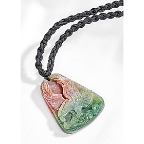 Mặt dây chuyền đại bàng đá chalcedony multi Ngọc Quý Gemstones