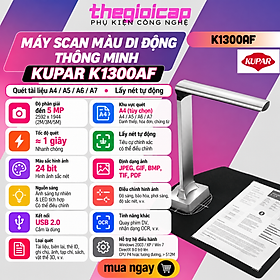 Máy Scan Màu Di Động Thông Minh Scan Tài Liệu A4/A5/A6/A7 K1300AF - Hàng Nhập Khẩu
