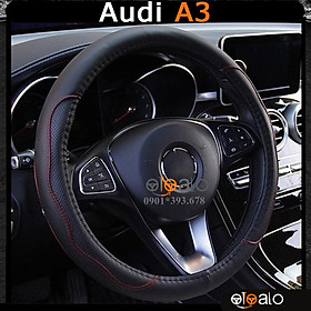 Bọc vô lăng xe ô tô Audi A3 da PU cao cấp - OTOALO