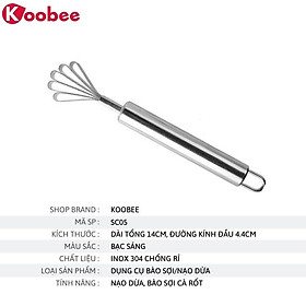 Mua Dụng Cụ Nạo Dừa/Bào Sợi Cà Rốt Củ Quả KOOBEE Cực Tiện Lợi Chất Liệu Inox Không Gỉ Bền Đẹp (SC05)