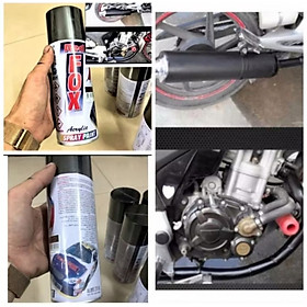 Mua 1 CHAI SƠN XỊT ỐNG XÃ XE MÁY ÔTÔ CHỊU NHIỆT ĐEN NHÁM HÀNG CHUẨN