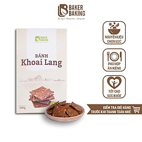 Bánh ăn kiêng Baker Baking khoai lang hỗ trợ ăn kiêng giảm cân không đường