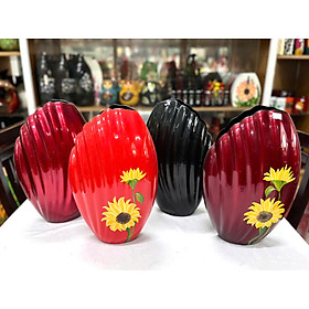 Mua Bình hoa sơn mài - Bình Vỏ Sò size 35x21x14 cm / Nghệ Thuật- Độc Đáo - Sang Trọng