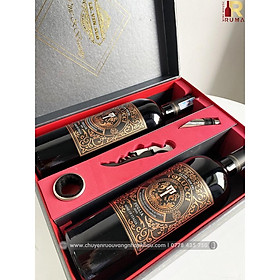 Mua Quà tặng tết sang trọng 2 chai vang Ý Tolucci Rosso - Hộp giấy cao c.ấp