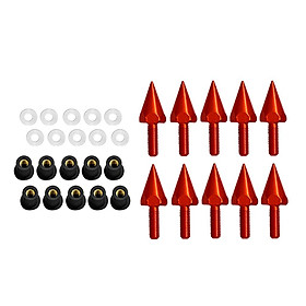 Pack of 10 M5 Universal Motorcycle Windscreen Windshield Bolts Screws Kit