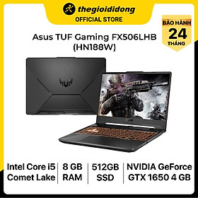 Mua Laptop Asus FX506LHB i5 10300H/8GB/512GB/4GB GTX1650/15.6 F/144Hz/Win11/(HN188W)/Đen - Hàng chính hãng