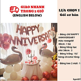 Bộ bong bóng happy anniversary set balloon hpni07