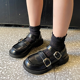 Giày da giày búp bê giày lười phong cách Hàn Quốc đáng yêu cho bé gái mẫu mới nhất