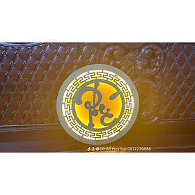 Mua chữ phúc việt trang trí bàn thờ màu vàng nhạt