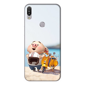 Ốp lưng điện thoại Asus Zenfone Max Pro M1 hình Heo Con Đi Phượt