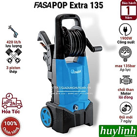 Máy xịt rửa xe Fasa POP Extra 135 - Công suất 1900W - Áp lực 135 bar