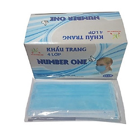 Hộp 50 cái khẩu trang y tế 4 lớp VN Number One