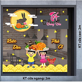 DECAL TRANG TRÍ TRUNG THU 2023  COMBO SỐ 49