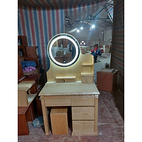Mua Bàn trang điểm gỗ sồi  gỗ xoan đào  gỗ hương xám  gương có đèn led
