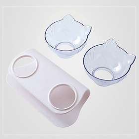 Bộ Khay Đựng Thức Ăn Vật Nuôi 2 Ngăn