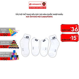 Tất thể thao hút ẩm nam nữ khử mùi chất liệu Hàn Quốc chính hãng cao cấp Cabasports - NGẮN 22CM-25CM