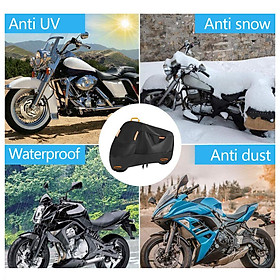 210D Motorcycle Cover Windproof Buckles Protective Motorbike Cover