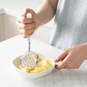 [Hàng mới về] Dụng cụ nghiền khoai tây, trái cây bằng tay, dụng cụ cắt  bằng thép không gỉ 
