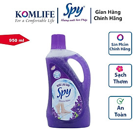 Nước lau sàn SPY 950m hương TÍM Blossom relax thư giãn thoải mái khử mùi hôi tanh, giúp xua đuổi côn t