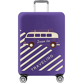 Banzhinila rod case suitcase cover elastic luggage cover dust cover thick wear-resistant shipping set bus purple suitable for 26 inch 27 inch 28 inch 29 inch trolley case