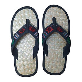 Dép cỏ bàng quai thổ cẩm Hương Quế - DCQ-104