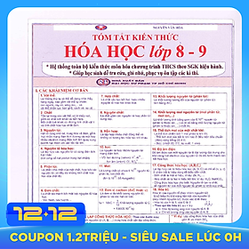 Tóm tắt kiến thức Hóa Học lớp 8 - 9