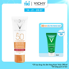 Kem Chống Nắng Bảo Vệ Và Giúp Giảm Các Dấu Hiệu lão hóa Ideal Soleil Anti-Age SPF50 50ml