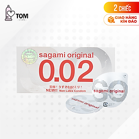 Bao cao su sagami original 0.02 - hộp/2 chiếc