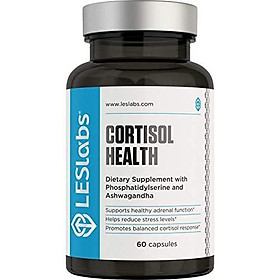 Viên uống LES Labs Cortisol Health hỗ trợ tuyến thượng thận để hỗ trợ giảm căng thẳng 60 viên Nhập Khẩu Mỹ